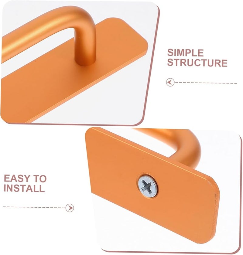 Gold Adhesive Cabinet Door Pulls 2pcs Vintage Handles for Wardrobe Drawer Sliding Doors - Image 3